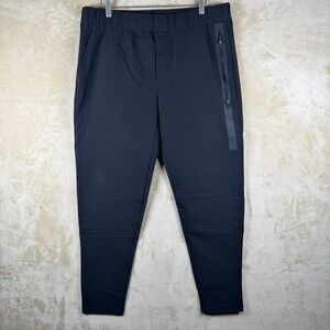 Greyson Montauk Performance Jogger Pants Mens L Black Tapered Performance Golf